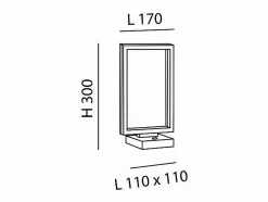 New Lámpara de mesa LED blanca BARD 15W 3394-30-102 Fabas Luce Blanco