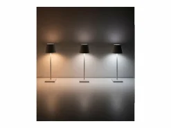 New Lámpara de mesa LED Poldina Pro con craquelado de hoja de oro rojo, recargable y regulable, con batería de hasta 12 horas Lámpara De Mesa