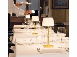 Online Lámpara de mesa LED Poldina Classic Zafferano, recargable y con regulador táctil - Diseño elegante, inalámbrica, color Blanco