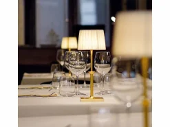 Online Lámpara de mesa LED Poldina Classic Zafferano, recargable y con regulador táctil - Diseño elegante, inalámbrica, color Blanco