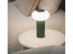 Lámpara de Mesa LED Portátil para Exterior Metal con Batería Recargable Katse Iluminación Exterior