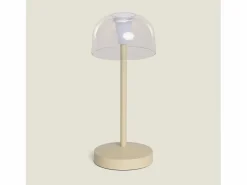 Ledkia Lámpara de Mesa LED Portátil para Exterior Metal con Batería Recargable Lendora