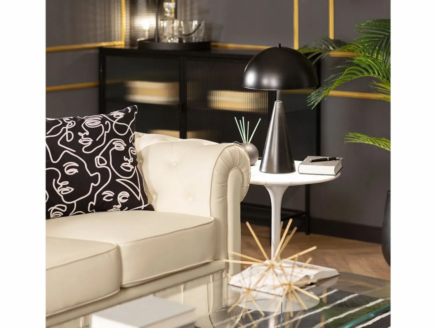 Online Ledkia Lámpara de Mesa Metal Shimo Negro