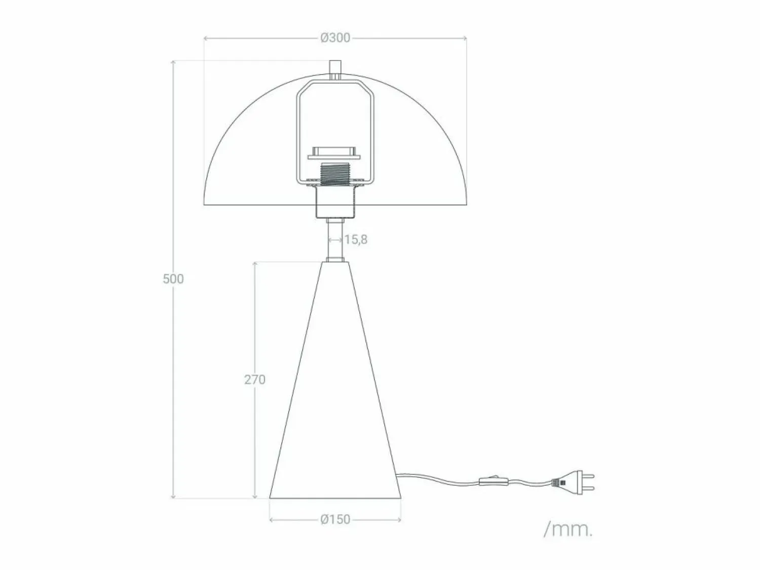 Online Ledkia Lámpara de Mesa Metal Shimo Negro