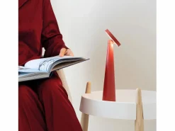 Discount Lámpara de mesa recargable Zafferano Angelina: inalámbrica, cabezal ajustable, control táctil, diseño interior moderno, color Lámpara De Mesa