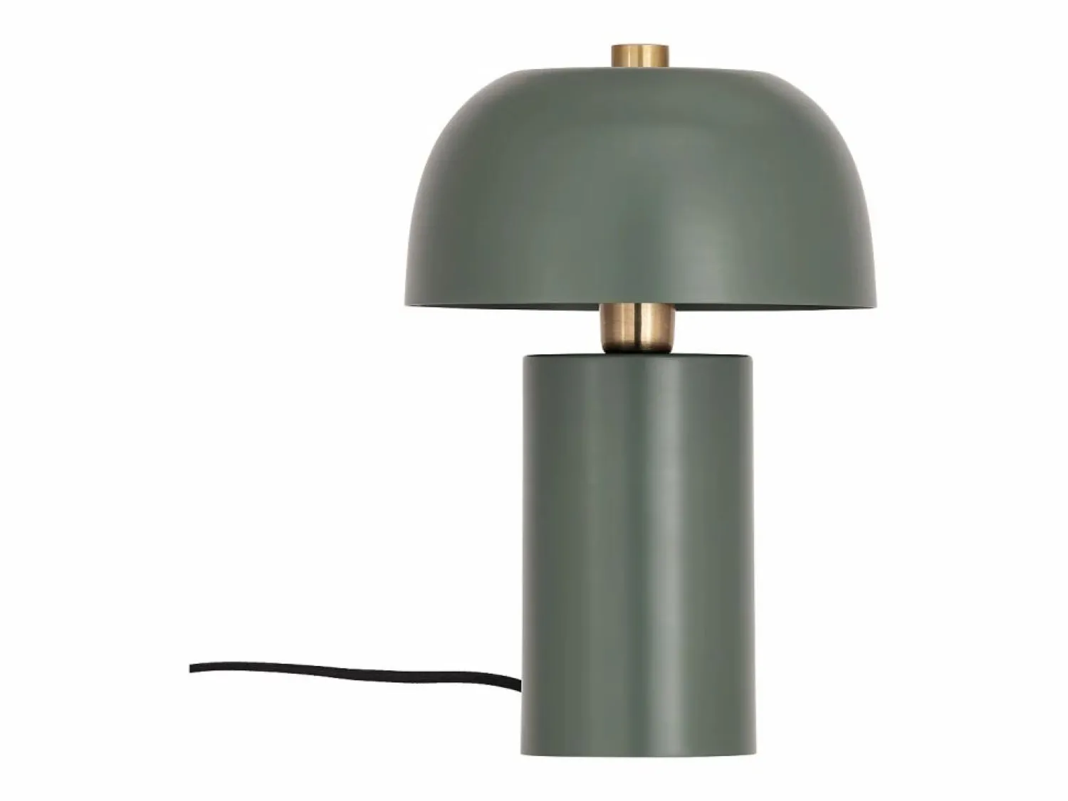 Clearance OZAIA Lámpara de mesa tipo seta de metal, D. 26 x Alt. 39 cm, , WINDY Verde