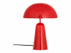 New OZAIA Lámpara de mesa tipo seta de metal, D. 39 x Alt. 52 cm, brillante, LARKIN Rojo