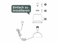 Outlet Lámpara de mesita de noche , juego de 2, cable , tela pequeña, diseño moderno Lámpara De Mesa