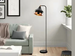 Outlet Lámpara de metal - lámpara H. 120 cm - y cobre - YILDO Lámpara De Pie