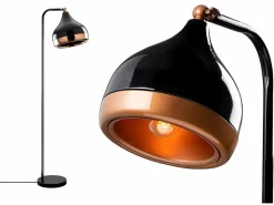 Outlet Lámpara de metal - lámpara H. 120 cm - y cobre - YILDO Lámpara De Pie