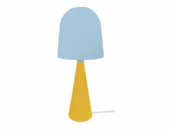 TOSEL Lámpara de noche ,metal,madera, ,A37xD17xP17cm Azul