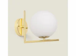 Ledkia Lámpara de Pared de Metal y Cristal Moonlight Design