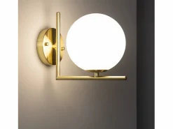 Ledkia Lámpara de Pared de Metal y Cristal Moonlight Design