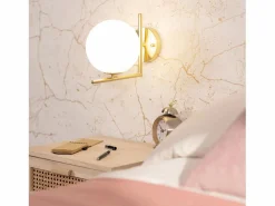 Ledkia Lámpara de Pared de Metal y Cristal Moonlight Design