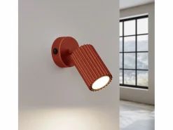 Sollux Lighting Lámpara de pared Gloow minimalista de aluminio - 1 fuentes luminosas 4000K - L.8 x A.16 cm - ocre