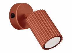 Sollux Lighting Lámpara de pared Gloow minimalista de aluminio - 1 fuentes luminosas 4000K - L.8 x A.16 cm - ocre