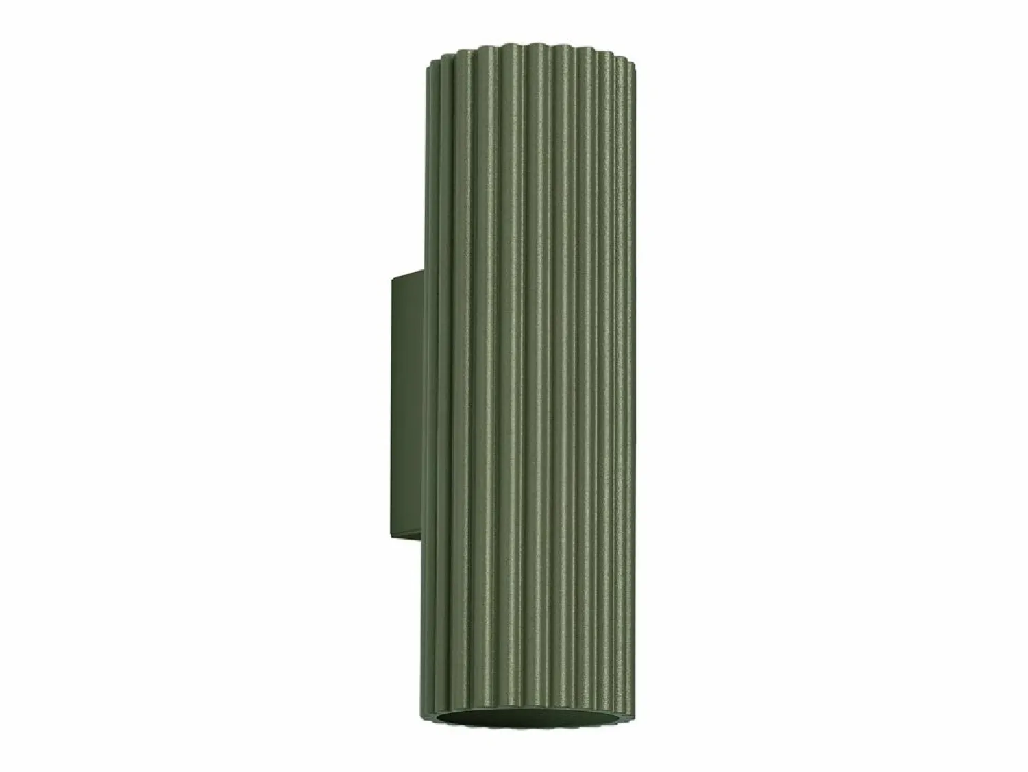 Hot Lámpara de pared Gloow minimalista de aluminio - 2 fuentes luminosas 4000K - L.6,5 x A.20 cm - oliva Aplique Para Pared