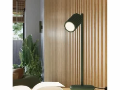Hot Lámpara de pared Gloow minimalista de aluminio - 2 fuentes luminosas 4000K - L.6,5 x A.20 cm - oliva Aplique Para Pared