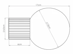 Sollux Lighting Lámpara De Pared Halo Moderno De Aluminio/Vidrio - 1 Fuentes Luminosas - L.12 X A.12 Cm - Gris Pardo