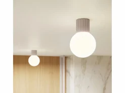 Sollux Lighting Lámpara De Pared Halo Moderno De Aluminio/Vidrio - 1 Fuentes Luminosas - L.12 X A.12 Cm - Gris Pardo