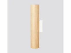Clearance Sollux Lighting Lámpara de pared Lino moderno de madera/acero - 2 fuentes luminosas - L.6 x A.30 cm - madera natural/ Blanco