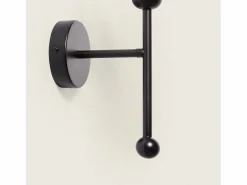 Ledkia Lámpara de Pared Metal y Cristal Abbie Humo