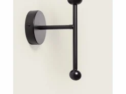 Ledkia Lámpara de Pared Metal y Cristal Abbie Humo