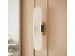 Ledkia Lámpara de Pared Metal y Mármol Nandra