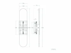 Ledkia Lámpara de Pared Metal y Mármol Nandra