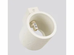 Best Sollux Lighting Lámpara de pared Orbis industrial de concreto - 1 fuentes luminosas - L.10 x A.10 cm - Beige