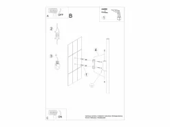 Sollux Lighting Lámpara De Pared Pastelo Moderno De Acero - 2 Fuentes Luminosas - L.2,5 X A.50 Cm -