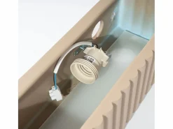 Outlet Sollux Lighting Lámpara de pared Rigata moderno de cerámica - 1 fuentes luminosas - L.34 x A.10 cm - pardo Gris