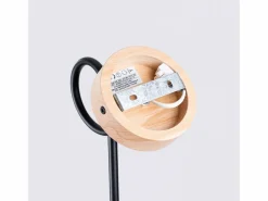 Sollux Lighting Lámpara de pared Sparkon minimalista de acero/madera - 1 fuentes luminosas 4000K - L.10 x A.24 cm - /madera natural