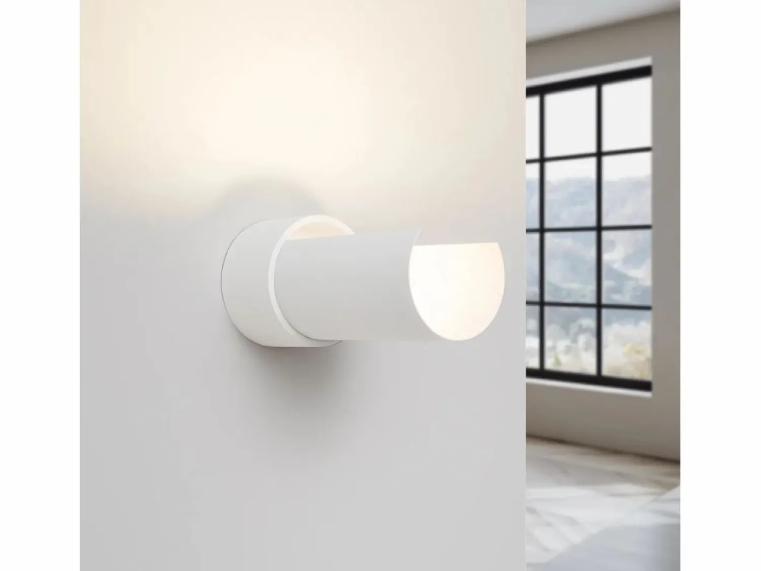 Outlet Lámpara de pared Torow minimalista de acero - 1 fuentes luminosas 4000K - L.10 x A.21 cm - Aplique Para Pared