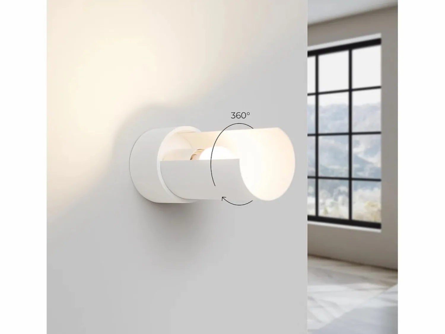 Outlet Lámpara de pared Torow minimalista de acero - 1 fuentes luminosas 4000K - L.10 x A.21 cm - Aplique Para Pared