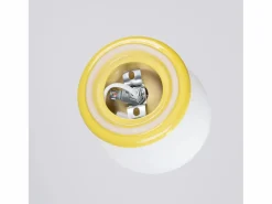 Clearance Sollux Lighting Lámpara de pared Zori minimalista de cerámica/vidrio vidriado - 1 fuentes luminosas - L.12 x A.12 cm - Amarillo