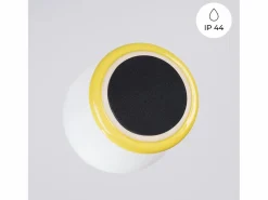Clearance Sollux Lighting Lámpara de pared Zori minimalista de cerámica/vidrio vidriado - 1 fuentes luminosas - L.12 x A.12 cm - Amarillo