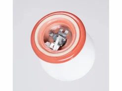 Outlet Sollux Lighting Lámpara de pared Zori minimalista de cerámica/vidrio vidriado - 1 fuentes luminosas - L.12 x A.12 cm - durazno Rosa
