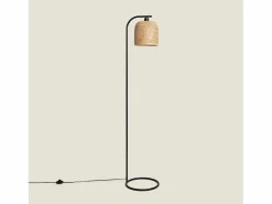 Outlet Ledkia Lámpara de Pié Bambú Adola Natural Color natural claro