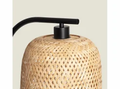 Outlet Ledkia Lámpara de Pié Bambú Adola Natural Color natural claro