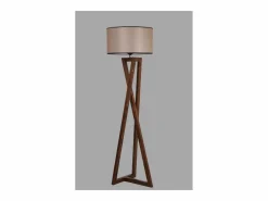 Concept-Usine Lámpara de pie diseño madera y tela CHLOE - Elegancia contemporánea para una iluminación cálida