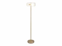 Best OZAIA Lámpara de pie dorada y transparente D.30 x Alt.145 cm- LACAYA Transparente / Dorado