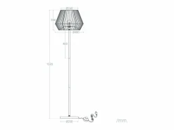 Ledkia Lámpara de Pie Kirito Natural