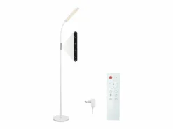 New NETTLIFE Lámpara de pie LED para sala de estar, regulable, blanca, 11 W, flexible, 360°, para sofá Blanco