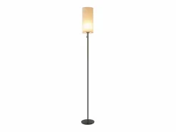 Lámpara de pie LED regulable con pantalla de tela retro para sala de estar con interruptor de tiro Lámpara De Pie