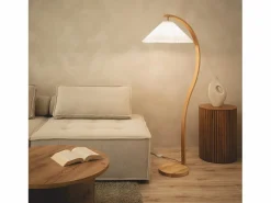 Hot Ledkia Lámpara de Pie Madera Luanda Verde