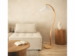Discount Lámpara de Pie Madera Luanda Lámpara De Pie