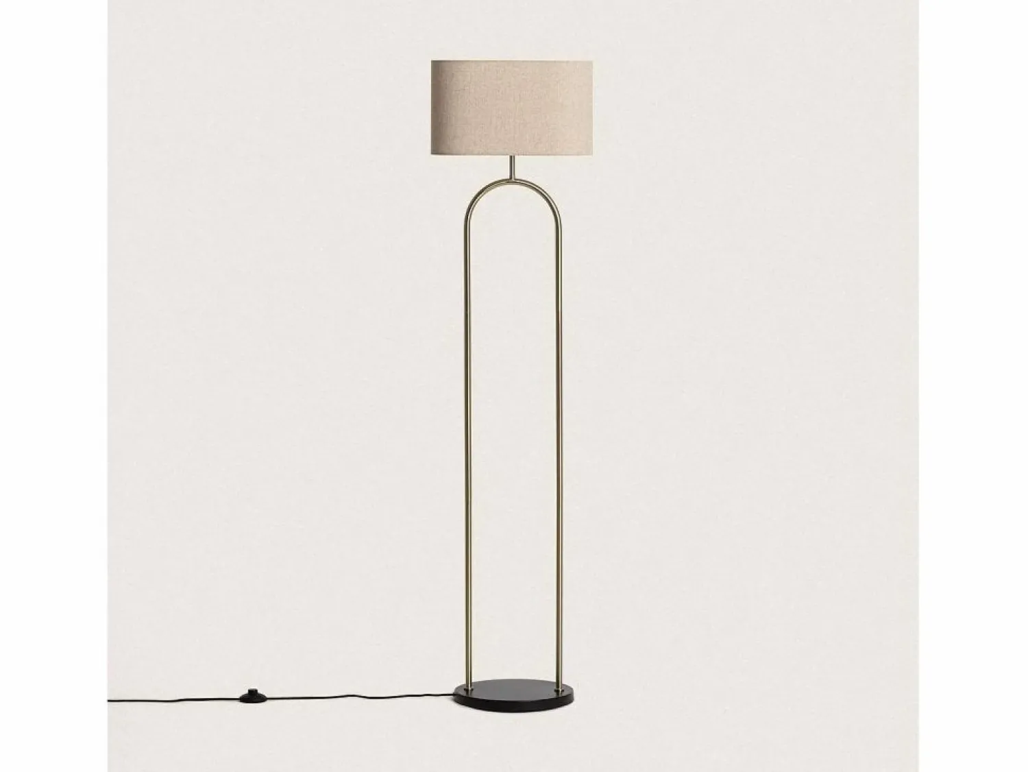 Ledkia Lámpara de Pie Metal Brilthor Dorado