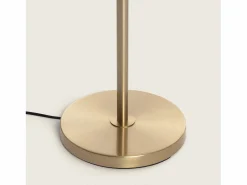 Ledkia Lámpara de Pie Metal y Cristal Moonlight Brass Round 3 Focos Dorado