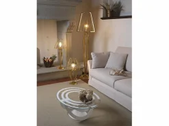 Clearance Lámpara de pie Minerva Ø38x166 cm en hierro estilo reticulado Diseño moderno con interruptor de pie Conexión E27 Made in Italy Lámpara De Pie